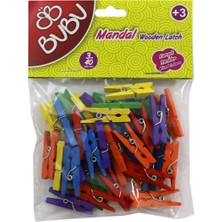 Bubu Bu-Bu Mandal 3cm 40'lı Renkli