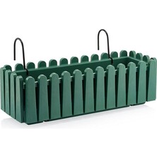 Omnipazar SO-İB02 Yeşil Askılı Balkon Saksı Takım 9 Lt No 2 37620