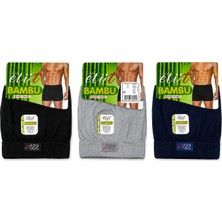 Elit Tutku Elit Erkek Bambu Elastan Boxer 3lü Set