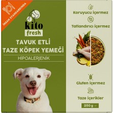 Kito Fresh Tavuk Etli Köpek YEMEĞI%100 Taze Içerikli Mama 250 gr