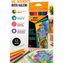 Artlantis 12 Li Kuru Boya Kalemi Karton Kutu 1 Paket Bic Intensity 12 Renk Kuruboya Tam Boy Canlı Renkli Boya Kalem Okul Öğrenci
