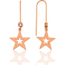 Tienda Elegante Gümüş Yıldız Küpe