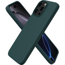 URUCHI Uruchı iPhone 16 Pro 6.3 ile Uyumlu Kılıf, Içi Kadife Kaplamalı Ince Sıvı Silikon Tam Koruma Yumuşak