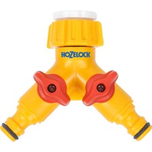 Hozelock 2256H Çift Çıkışlı, Ikili (2'li), Vanalı Musluk Bağlantısı, Dağıtıcı Adaptörü
