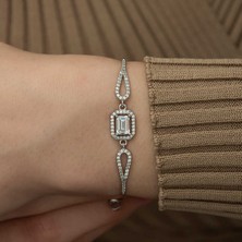 Tienda Elegante Gümüş Baget Bileklik