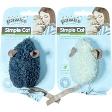 Pawise Simple Cat Peluş Oyuncak Sesli Fare (Asortili)