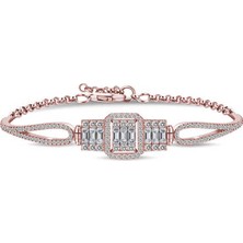 Tienda Elegante ​Gümüş Rose Baget Bayan Bileklik