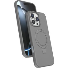 Techora Sale Mey Ithalat®   iPhone 16 Pro Regal Magsafe Standlı Kapak - Titan Gri