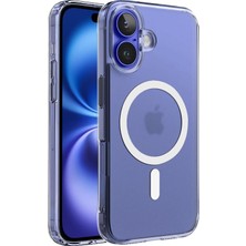 Madnova iPhone 16 Için iPhone Kılıfı Kamera Korumalı Magsafe ile Uyumlu Şeffaf Kılıf