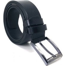 Sistem Cst Hakiki Deri  Erkek Kot Kemeri 4,5cm-Siyah