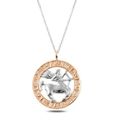 Tienda Elegante ​Gümüş Rose Yay Burcu Kolye