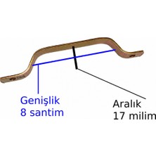 X-Perk Mobilya Ahşap Ağaç Sunta Medefe Metal Kulp 2 Adet Galvaniz Kaplama Sarı Çinko Bahçe Kapısı Ahşap Kapı Sandık Kulbu