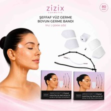 Zizix 80 Adet Şeffaf Yüz Germe Boyun Germe Bandı Ipli Çekik Göz Botoks Aparatı