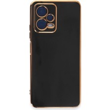 Royaleks Xiaomi Redmi Note 12 Pro 5g Kılıf Volet Silikon - Siyah