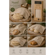 NUMI Naturals %100 Doğal Ham Pamuk Ekmek Mayalama Örtüsü 90X90 cm – Nefes Alan Mayalama Bezi