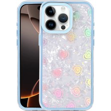Techora Sale Mey Ithalat®   iPhone 16 Pro Lumi Desenli Kapak - Mavi