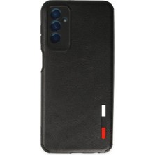 Royaleks Samsung Galaxy M13 Kılıf Loop Deri Silikon - Siyah