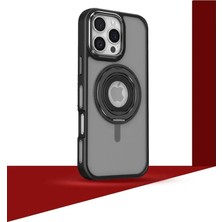 Techora Sale Mey Ithalat®   iPhone 16 Pro Max Banza Magsafe Standlı Kapak - Kahverengi