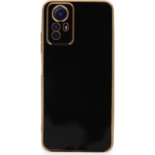 Royaleks Xiaomi Redmi Note 12S Kılıf Volet Silikon - Siyah