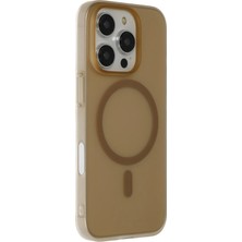 Techora Sale Mey Ithalat®   iPhone 16 Pro Max Tuna Pc Slim Magsafe Kapak - Çöl Titanyum