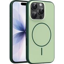 Techora Sale Mey Ithalat®   iPhone 16 Pro Max Neva Magsafe Kapak - Koyu Yeşil