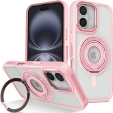 Techora Sale Mey Ithalat®   iPhone 16 Banza Magsafe Standlı Kapak - Pembe