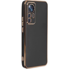 Royaleks Xiaomi Mi 12T Pro Kılıf Volet Silikon - Siyah