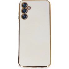 Royaleks Samsung Galaxy M14 5g Kılıf Volet Silikon - Beyaz