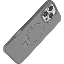 Techora Sale Mey Ithalat®   iPhone 16 Pro Max Regal Magsafe Standlı Kapak - Titan Gri