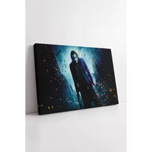 Mushen Studio Joker Karanlık Şehir Atmosferi Patlama Efektli Sinematik Aksiyon Temalı Modern Kanvas Tablo Duvar De