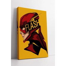 Mushen Studio The Flash Çizim Tasarım Kanvas Duvar Dekoru Süper Kahraman Temalı Modern Dekoratif Tablo Kanvas Tabl