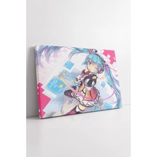 Mushen Studio Hatsune Miku Dijital Pop Anime Enerjik Sahne Tasarımı Genç Odası Için Modern Kanvas Tablo Duvar Deko