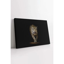 Mushen Studio Leopar , Yırtıcı Kedi Kanvas, Leopar Portresi Tablo, Premium Kalite, Dekoratif Tablo Kanvas Tablo Du