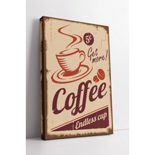 Mushen Studio Retro Kahve Reklam Afişi Tasarımlı  ile Mutfak ve Kafelerde Vintage Dekor Etkisi Kanvas Tablo Duvar