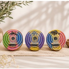 Coconat Kalimba Batikli El Yapımı Kalimba Renkli Kalimba
