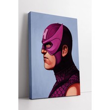 Mushen Studio Hawkeye Klasik Kostüm Stilinde Mor Maskeli Portre  Modern Duvar Dekor Sanatı Kanvas Tablo Duvar Deko