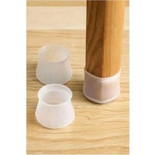 Aesco 8 Adet Silikon Ayak Koruyucu, Kare ve Yuvarlak 2.5-6 cm Uyumlu