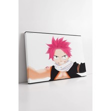 Mushen Studio Fairy Tail Natsu Dragneel Güçlü Anime Karakter Dinamik Poz Temalı Modern Dekoratif Kanvas Tablo Duva