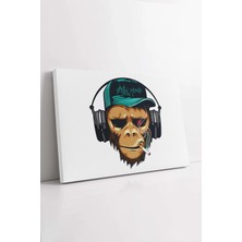 Mushen Studio Maymun Dj , Tasarım Maymun Kanvas, Trend Tasarım Tablo, Dekoratif Hd Baskı Kanvas Tablo Duvar Dekoru