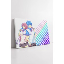 Mushen Studio Kuroko No Basket Kuroko ve Momoi Anime Renkli Çift Çizimi Modern Genç Odası Kanvas Tablo Duvar Dekor
