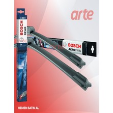 Arte Citroen C4 Cactus Ön ve Arka Silecek Takımı 2014-2018 Uyumlu | Bosch Aerotwin Serisi | 3'lü Set |