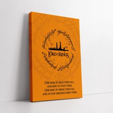 Mushen Studio Yüzüklerin Efendisi One Ring Kanvas Tablo Duvar Dekoru Salon Ofis Yatak Odası
