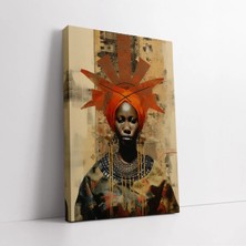 Mushen Studio Afrika Kabile Hayatı Kanvas Tablo Duvar Dekoru Salon Ofis Yatak Odası