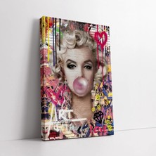 Mushen Studio Marliyn Monroe Sakız Graffiti Kanvas Tablo Duvar Dekoru Salon Ofis Yatak Odası