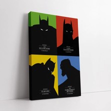 Mushen Studio Renkli Batman Tarihçe Kanvas Tablo Duvar Dekoru Salon Ofis Yatak Odası