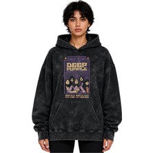 Sevbano Deep Purple Rock Metal Müzik Grubu Baskılı Unisex Oversize Yıkamalı Premium Hoodie Sweatshirt