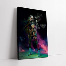 Mushen Studio Warrior Girl Kanvas Tablo Duvar Dekoru Salon Ofis Yatak Odası