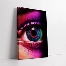 Mushen Studio Soyut Renkli Insan Gözü Dekoratif , Ofis Antre Salon Için Sanatsal Kanvas Tablo Duvar Dekoru Salon O