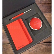 Hediye Rengi Isme Özel Exclusive Defter Ayna ve Kalem Seti