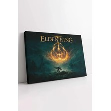 Mushen Studio Elden Ring Tarnished'in Yükselişi Oyun Afişi Yatay , Gamer Oyun Odası Için Duvar Dekoru Kanvas Tablo
